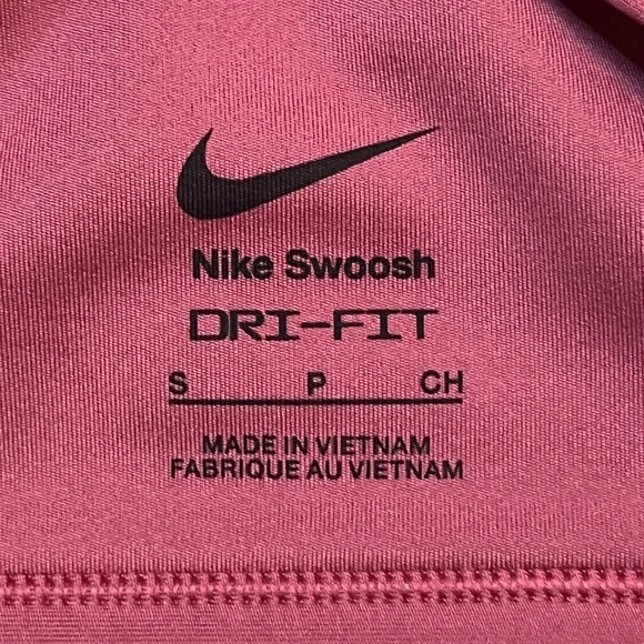 Nike Swoosh Women’s Small Padded Racerback Medium Support Sports Bra Sweet Beet - Picture 4 of 8